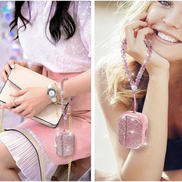 For AirPods 1 & 2 Case Cover Women Girls Glossy Smooth Hard Shell Rose Gold New - Picture 6 of 6